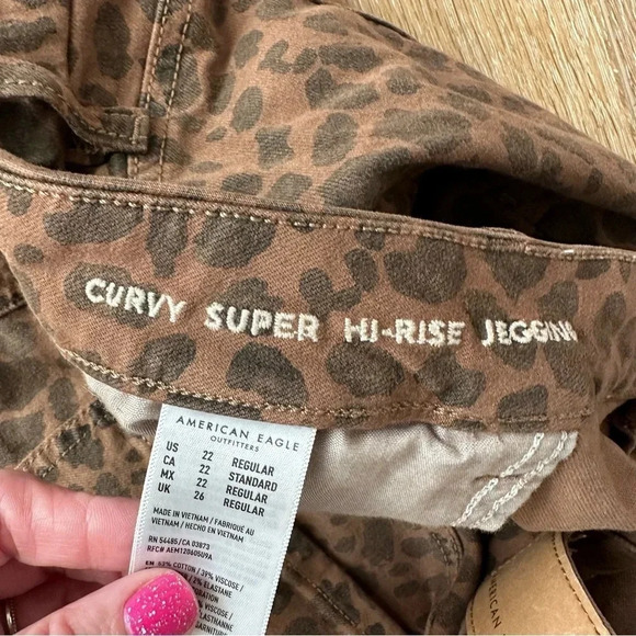 American Eagle Next Level Stretch Curvy Super High-Rise Jeggings Size 22 GUC - Picture 8 of 9